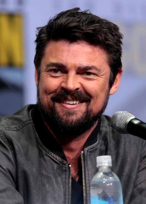 Karl Urban as seen in a picture taken at the San Diego Comic-Con International in San Diego, California in July 2017