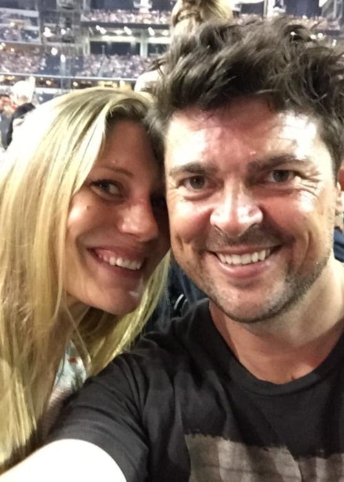 Karl Urban as seen in a selfie with Katee Sackhoff in June 2015