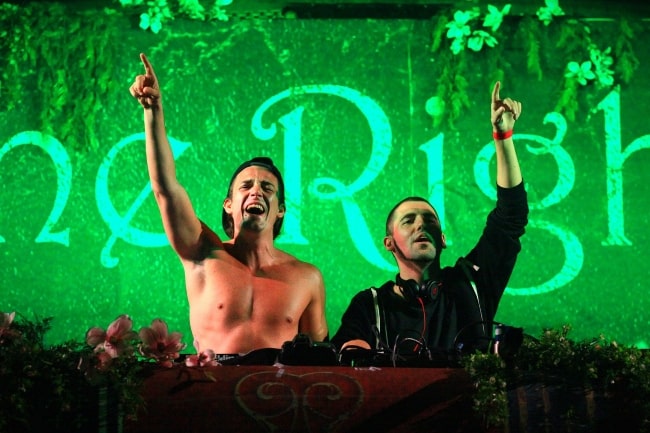 Like Mike and Dimitri Vegas (Right) as seen while performing in TomorrowWorld 2013