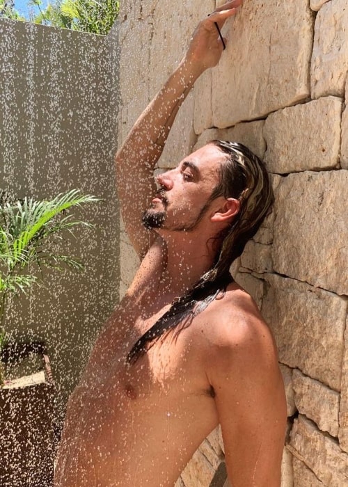 Like Mike as seen while posing shirtless in Cancún, Quintana Roo, Mexico in May 2019