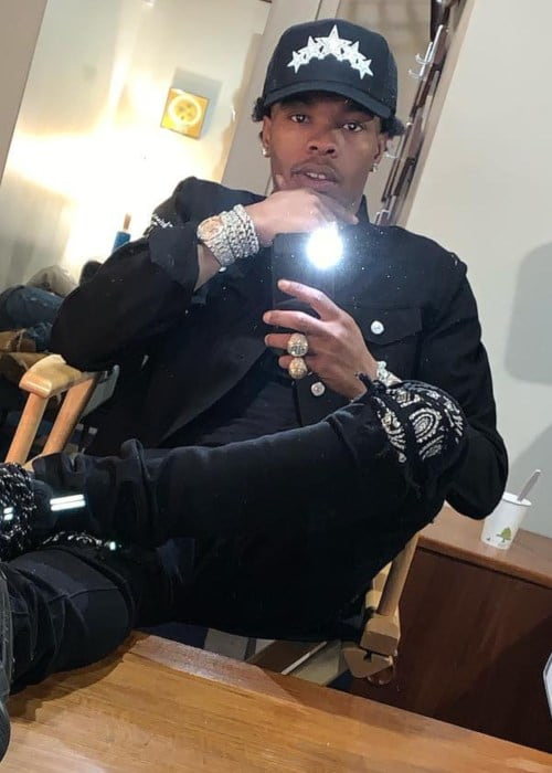 Lil Baby in an Instagram selfie as seen in January 2019