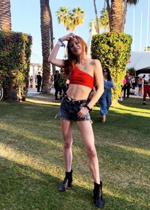 Liliana Mumy as seen in a picture taken in VIP Rose Garden at Coachella in April 2019