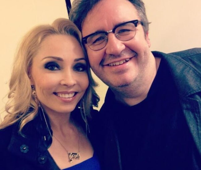 Mark Benton and Iveta Lukosiute as seen in December 2013