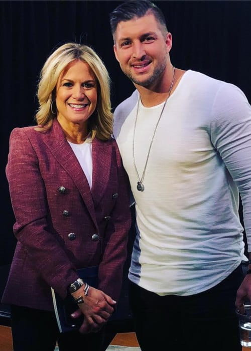 Martha MacCallum and Tim Tebow as seen in February 2019