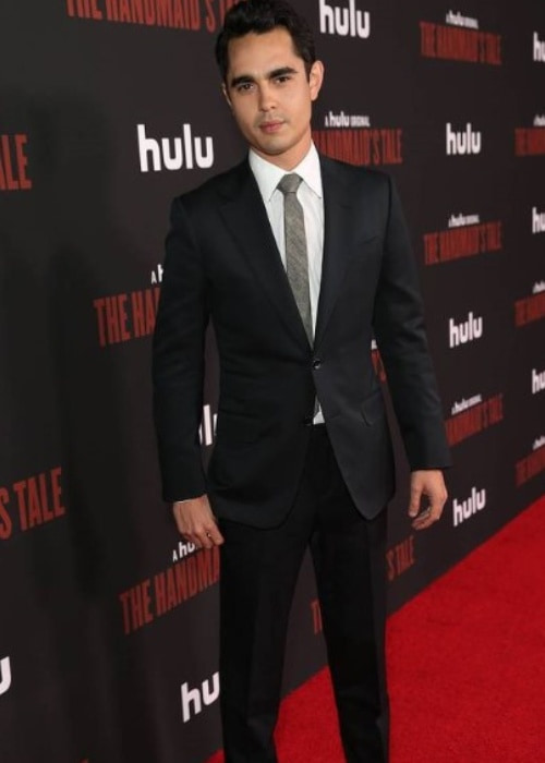 Max Minghella on the red carpet for The Handmaid's Tale in 2017