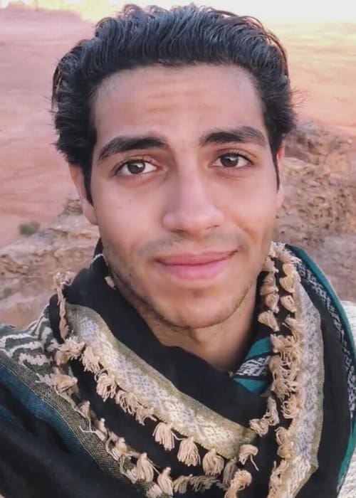 Mena Massoud in an Instagram selfie as seen in November 2018