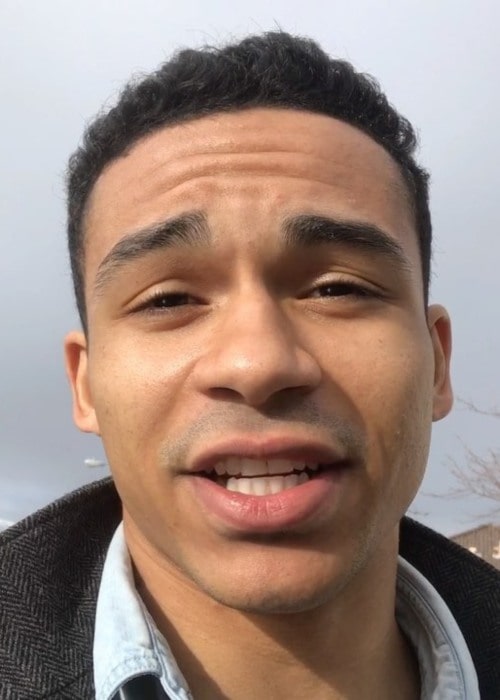 Noah Gray-Cabey in an Instagram selfie as seen in March 2019