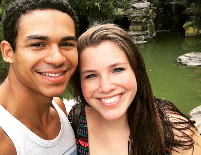 Noah Gray-Cabey with his girlfriend as seen in August 2016