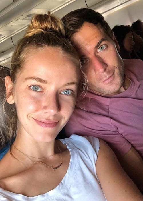Olivia Jordan and Jay Hector in a selfie in March 2019
