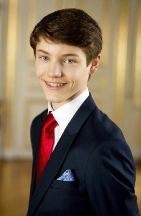 Prince Felix of Denmark as seen while posing for the camera