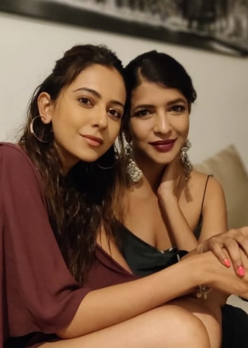 Rakul Preet Singh as seen in a picture with actress and producer Lakshmi Manchu in October 2018