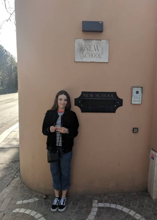 Ruby Kammer as seen in a picture taken at The New School Rome in March 2018