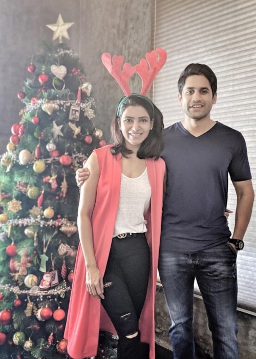 Samantha Akkineni as seen in a picture with her beau Naga Chaitanya in December 2018