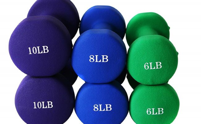 cheap neoprene dumbbells