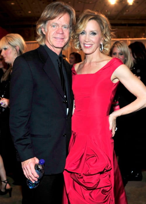 William H. Macy and Felicity Huffman at The Heart Truth's Red Dress Collection in February 2010