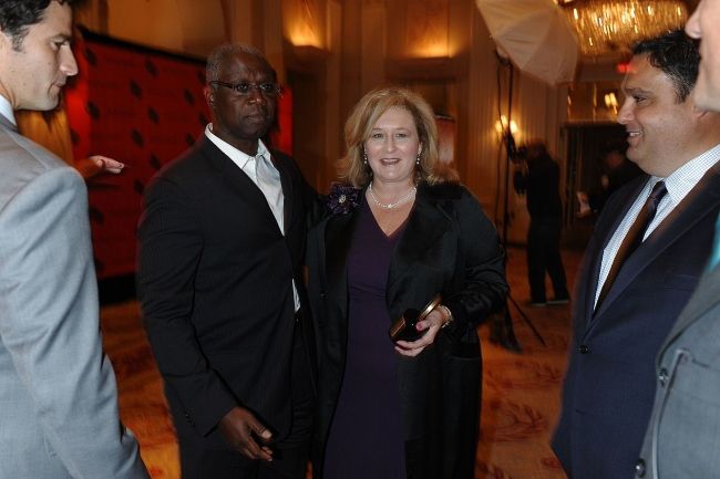 Andre Braugher, MaryLynn Ryan, and Ed Lavandera at the 70th Annual Peabody Awards Luncheon on May 23, 2011