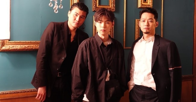 Car, the Garden as seen while posing for a picture with Boycold (Center) and rapper The Quiett (Right) in April 2019