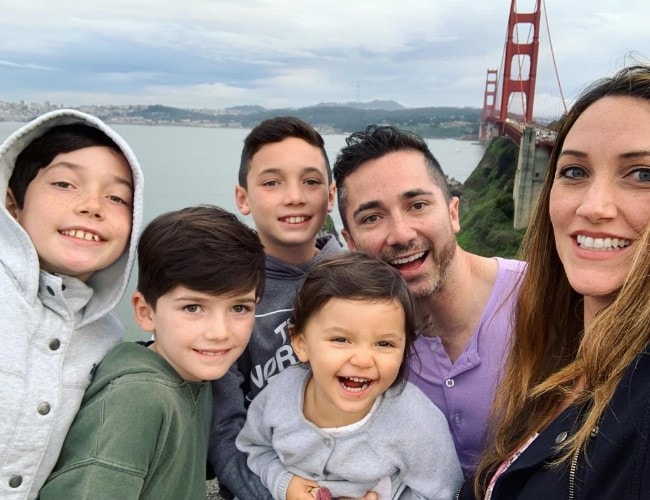 Daniel Manzano with his family at the Golden Gate Bridge as seen in April 2019