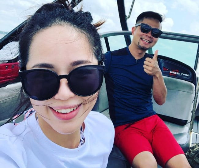 Daniel Ong and Fay Fay Tan in a selfie in May 2019