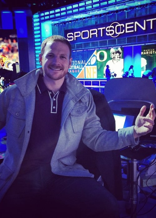 Garrett Hilbert as seen in a picture taken on the set of ESPN's SportsCenter in January 2015