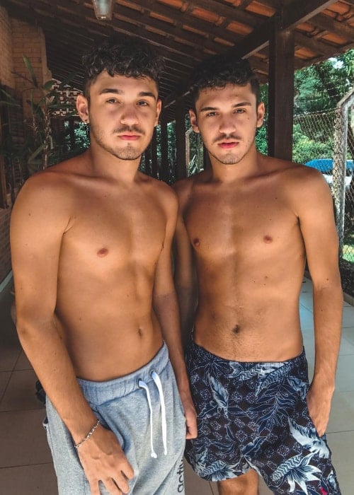Gustavo Bonfim as seen in a picture taken with his twin brother Guilherme Bonfim in Varginha, Brazil in March 2019