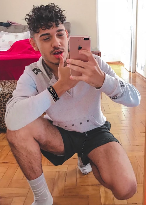 Gustavo Bonfim as seen in a selfie taken at Varginha, Brazil in May 2019