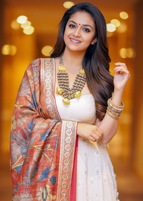 Keerthy Suresh as seen in a picture taken in January 2019