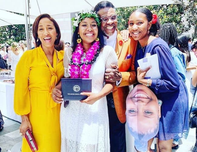 Keith David with his family as seen in June 2019