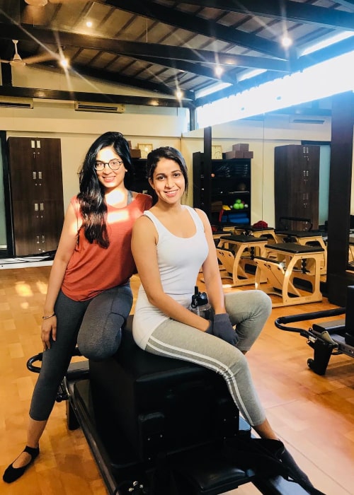 Lavanya Tripathi as seen in a picture taken with a friend of hers named Sonal Singh in April 2018