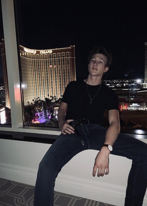 Luke Mullen as seen while posing in Las Vegas, Nevada in January 2019