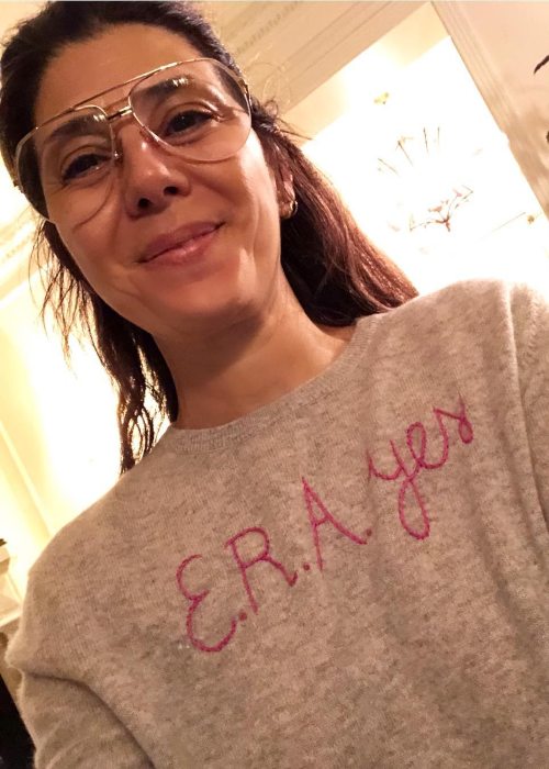 Marisa Tomei in an Instagram selfie as seen in March 2019