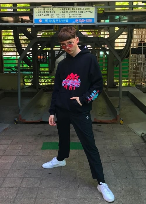 Marteen as seen while posing for the camera in Seoul, South Korea in May 2018