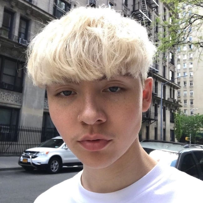Marteen as seen while taking a selfie in May 2019