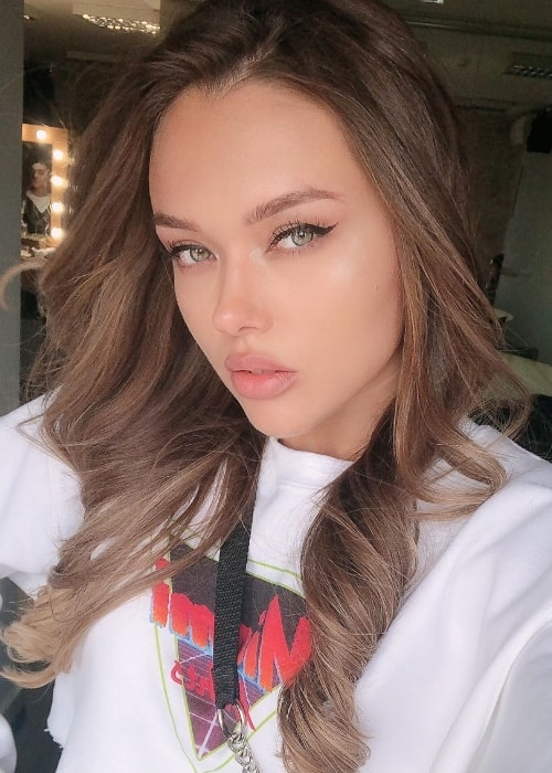 Natalie Danish as seen while taking a gorgeous selfie in May 2019