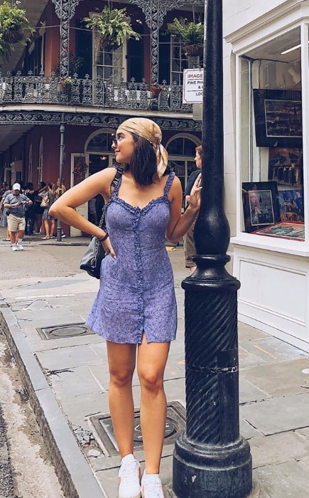 Natalie Noel as seen while posing on the streets of New Orleans, Louisiana, United States in May 2019