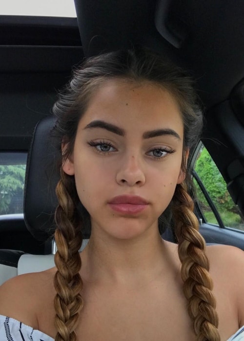 Reina Angélica as seen in a selfie taken in Vancouver, British Columbia in June 2018