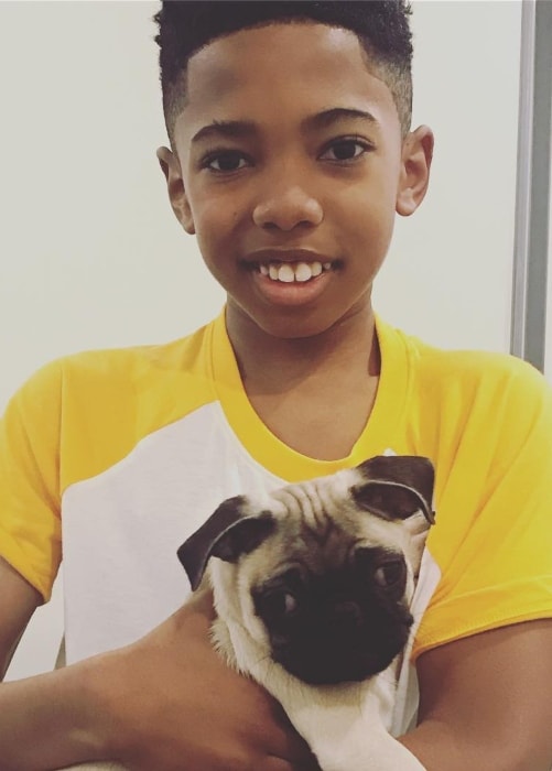 Seth Banee Carr as seen in a picture with his pet dog Leroy in January 2019