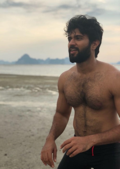 Vijay Deverakonda as seen in a picture taken while playing frisbee at Krabi in Thailand in April 2018