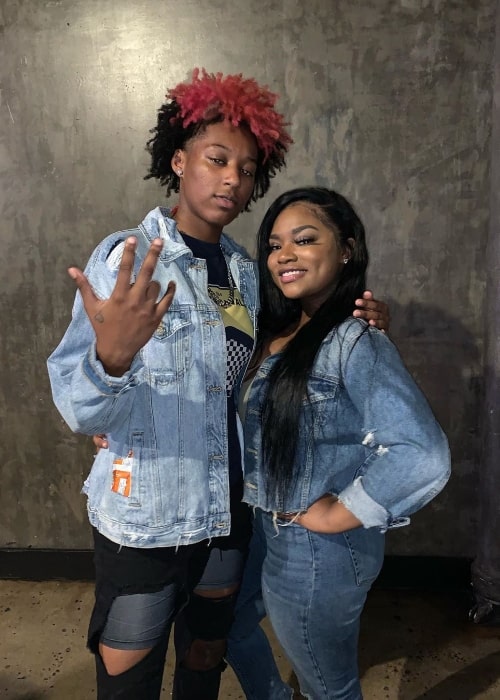 Anayah Rice as seen while posing for a picture with Summerella in July 2019