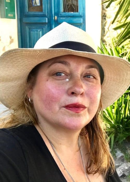 Beatie Edney in a selfie as seen in July 2018