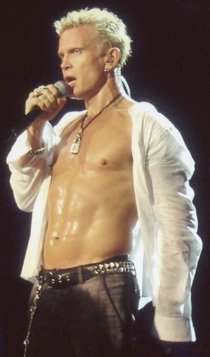 Billy Idol during a performance as seen in November 2005