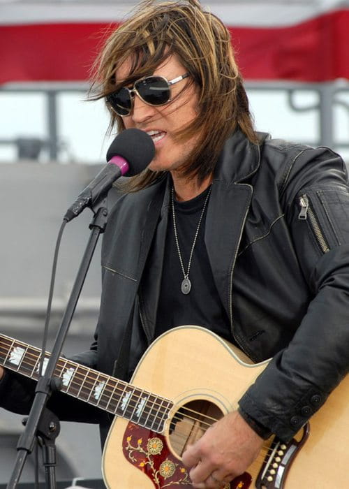 Billy Ray Cyrus during a performance as seen in April 2008