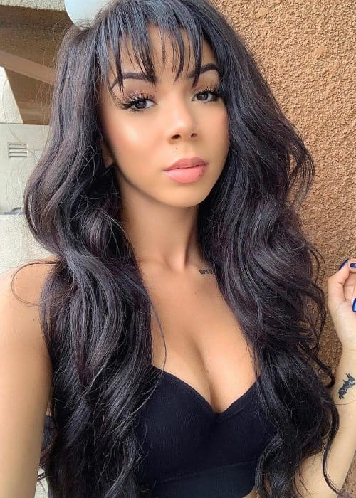 Brittany Renner in a selfie in March 2019