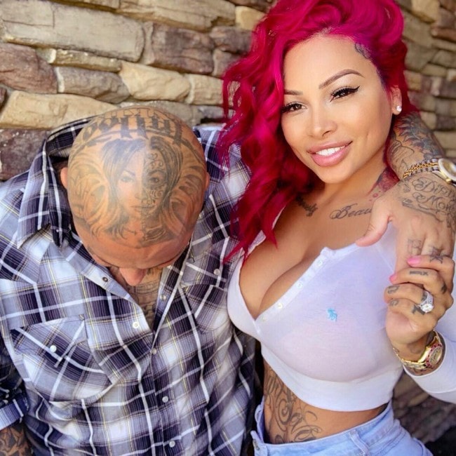 Brittanya Razavi with her boyfriend as seen in May 2018