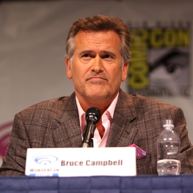 Bruce Campbell as seen in March 2013 attending WonderCon at Anaheim Convention Center, Anaheim, California