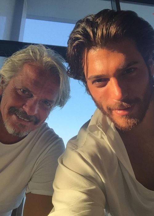 Can Yaman with his father Güven Yaman in August 2016