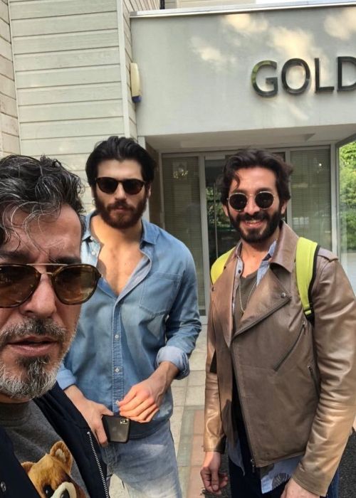 Can appearing in an Instagram selfie with Cuneyt Sayil and Ilker Bilgi in May 2018