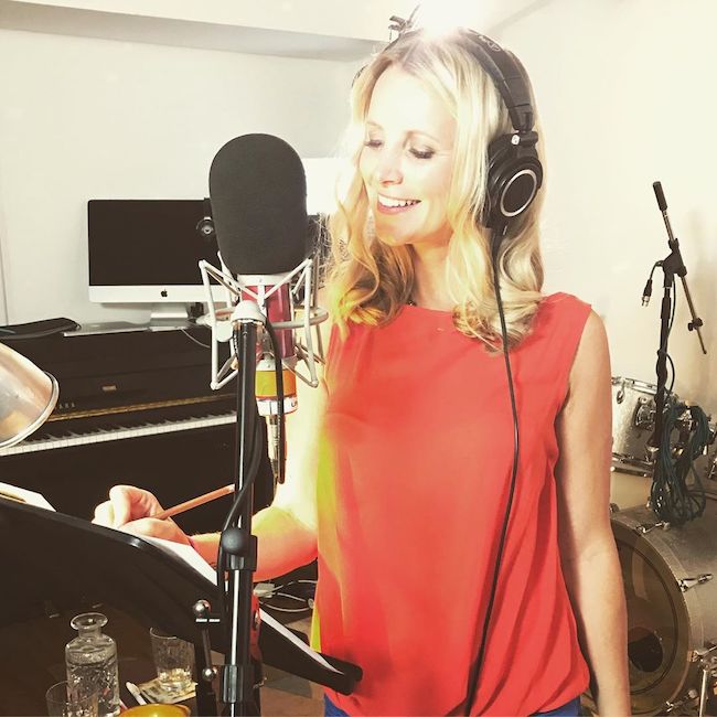 Carley Stenson inside the Recording Studio in July 2019