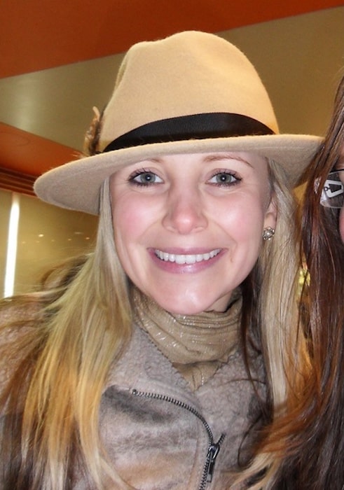 Carley Stenson with her fan Sarah Winterman in 2011