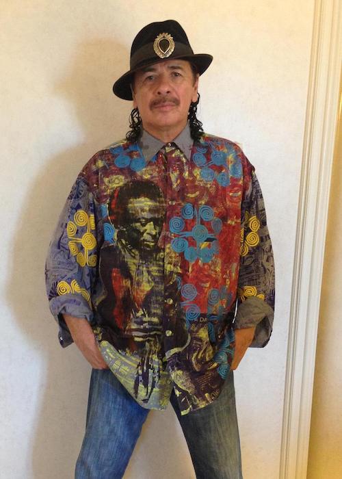 Carlos Santana poses for a picture as seen in 2012